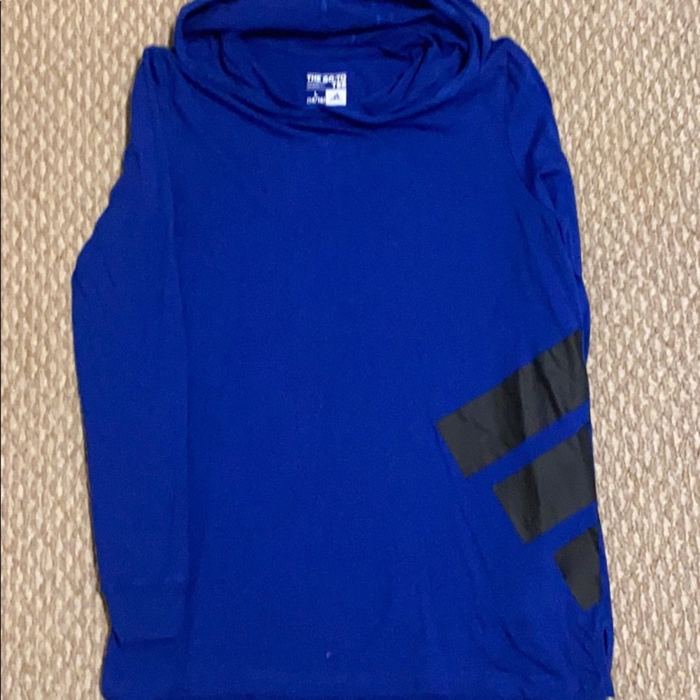 Adidas long sleeve hooded T-shirt
